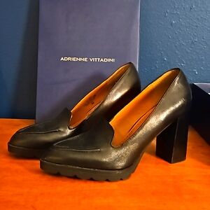 Adrienne Vittadini dress loafers size 9, black